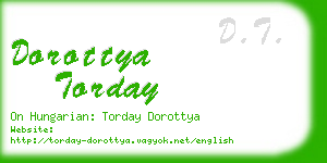 dorottya torday business card